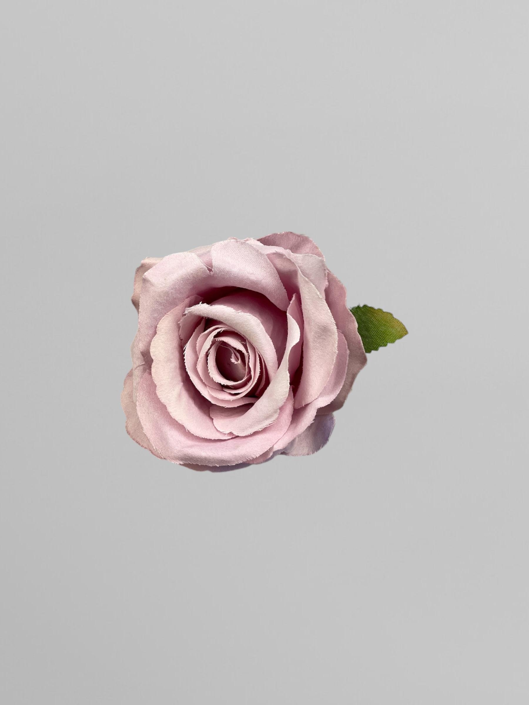 Искусственная головка розы сатиновая 10 см Лиловый (К02023) - фото 2 Искусственная головка розы сатиновая 10 см Лиловый (К02023) - фото 2