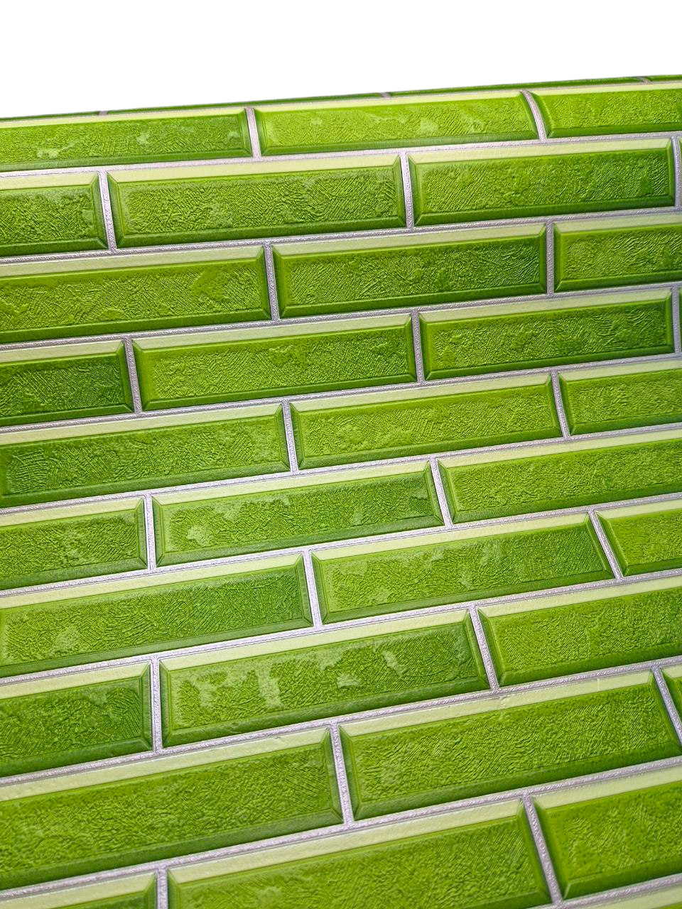 Шпалери вінілові Слов'янські шпалери під цеглу 10x0,53 м Зелений (5753-04) - фото 5 Шпалери вінілові Слов'янські шпалери під цеглу 10x0,53 м Зелений (5753-04) - фото 5
