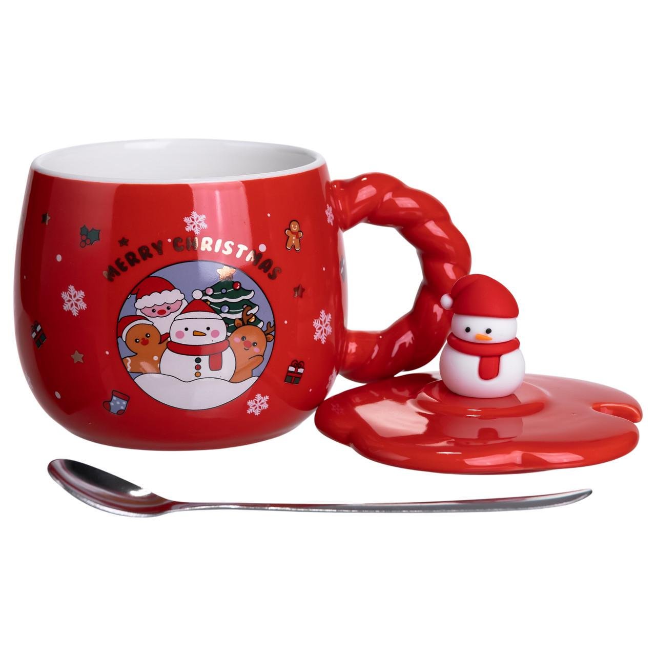 Чашка порцелянова Christmas Wonderland з кришкою 400 мл (FM-CS-20C) - фото 2 Чашка порцелянова Christmas Wonderland з кришкою 400 мл (FM-CS-20C) - фото 2