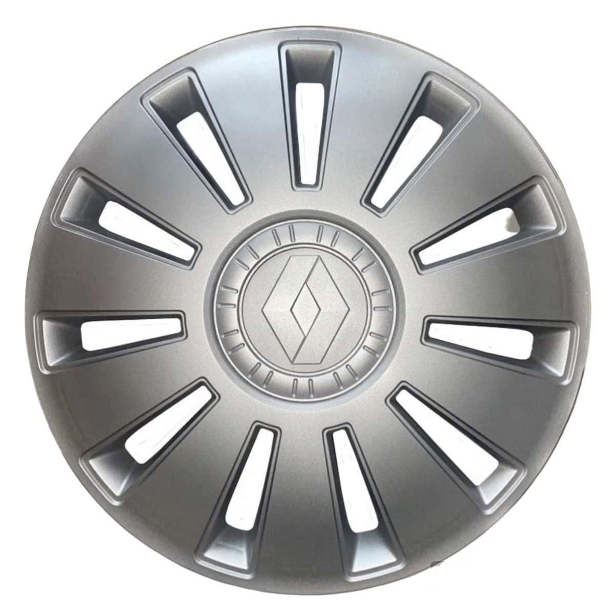 Ковпаки автомобільні Kenguru Rex Renault R16 4 шт. Сірий