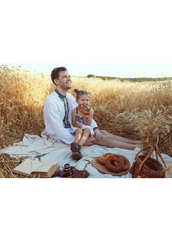 Вышиванка мужская р. 52 Белый (497) - фото 3 Вышиванка мужская р. 52 Белый (497) - фото 3