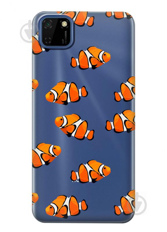 Прозрачный силиконовый чехол iSwag для Huawei Y5p с рисунком - Рыбки (KS2416) Прозрачный силиконовый чехол iSwag для Huawei Y5p с рисунком - Рыбки (KS2416)