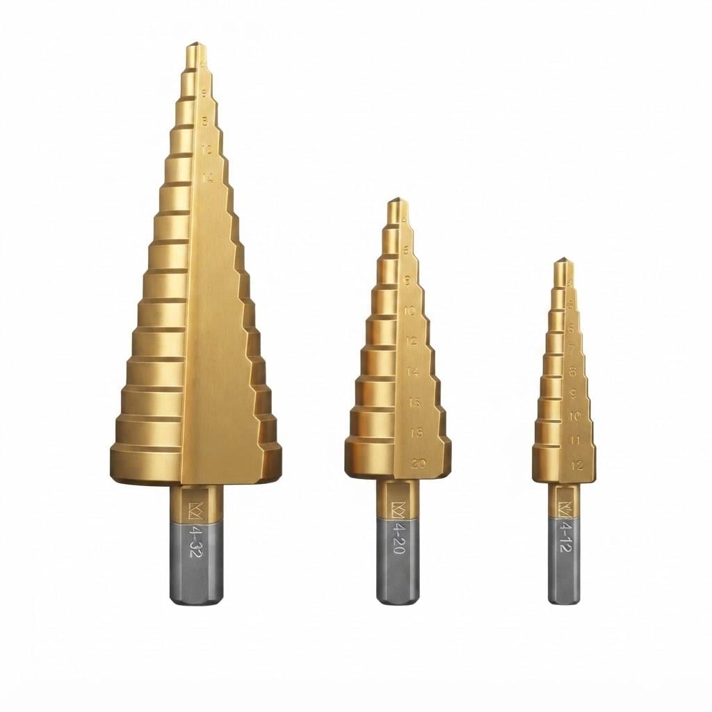 Набір свердел ступінчастих PARKSIDE HSS Titanium 3 шт. з титановим покриттям (36692188) Набір свердел ступінчастих PARKSIDE HSS Titanium 3 шт. з титановим покриттям (36692188)
