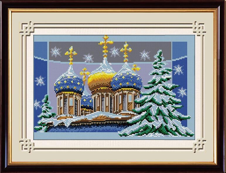 Алмазная мозаика Dream Art Рождественские купола 34x51 см (DA.30196)