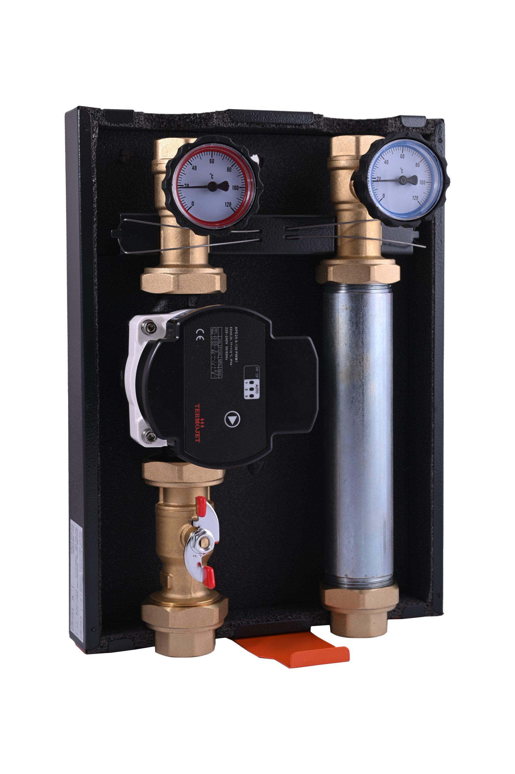 Насосная группа без смесителя 1" ВР в теплоизоляции без насоса (НГ-47 27 Л 84300470 L)