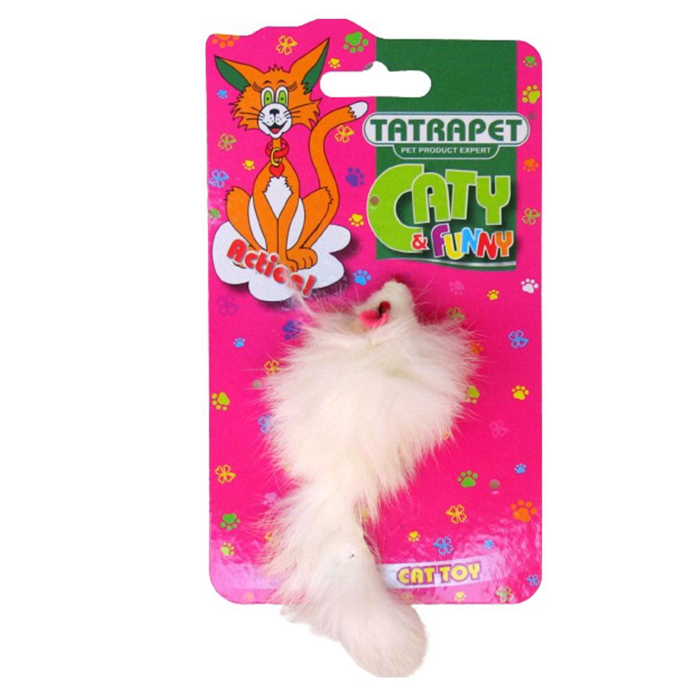 Игрушка для котов Tatrapet Caty fanny плюшевая мышка 5 см Серый (585.26)