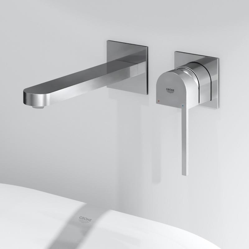 Внешняя часть смесителя Grohe Plus 29306003 настенный однорычажный Хром (150170) - фото 4