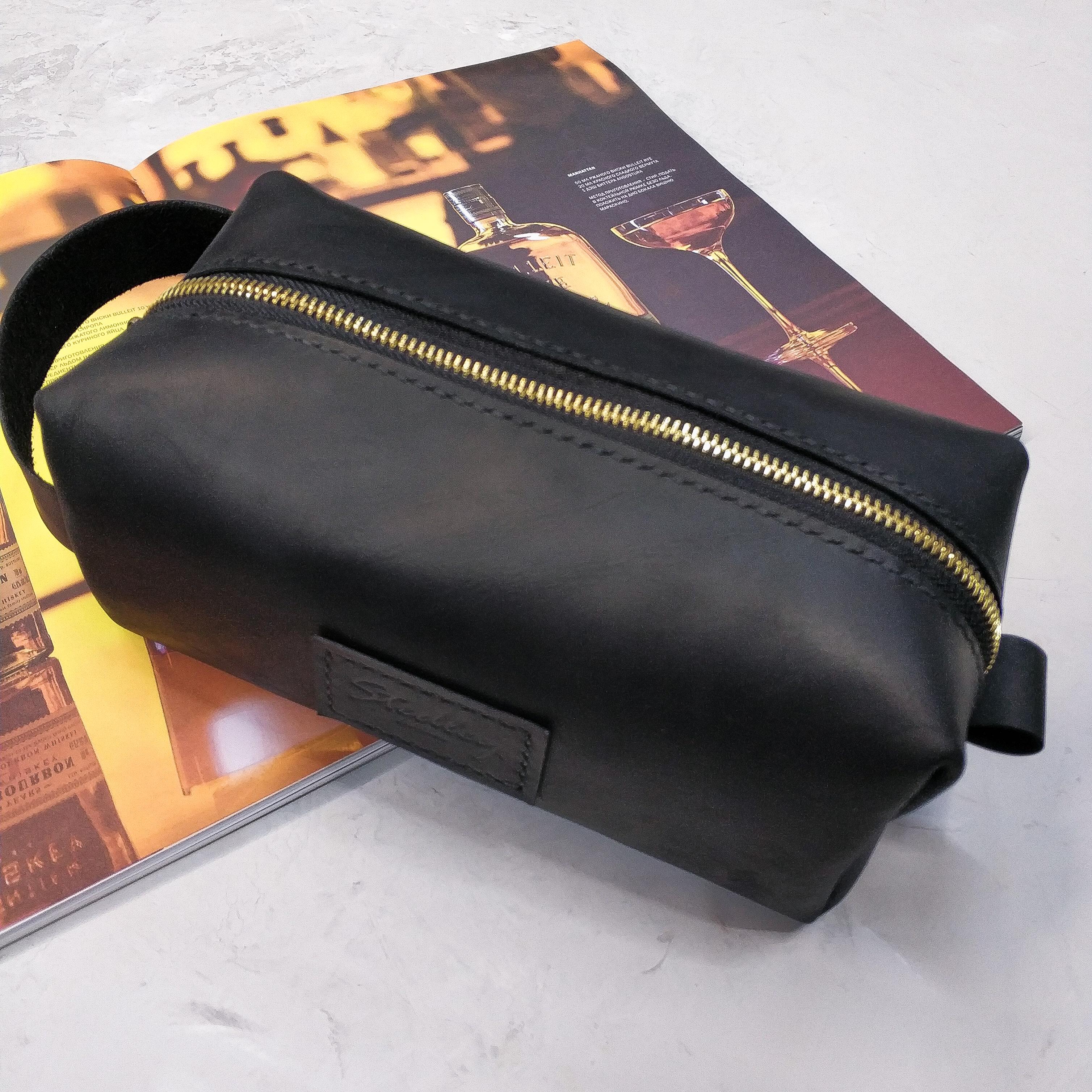 Несесер кожаный Stedley Voyage Case M Черный (2801426911)