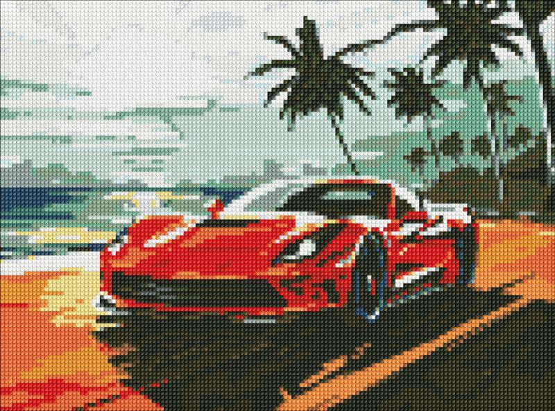 Алмазна мозаїка Ideyka Поїздка узбережжям 30x40 см (Id-AMO8176)