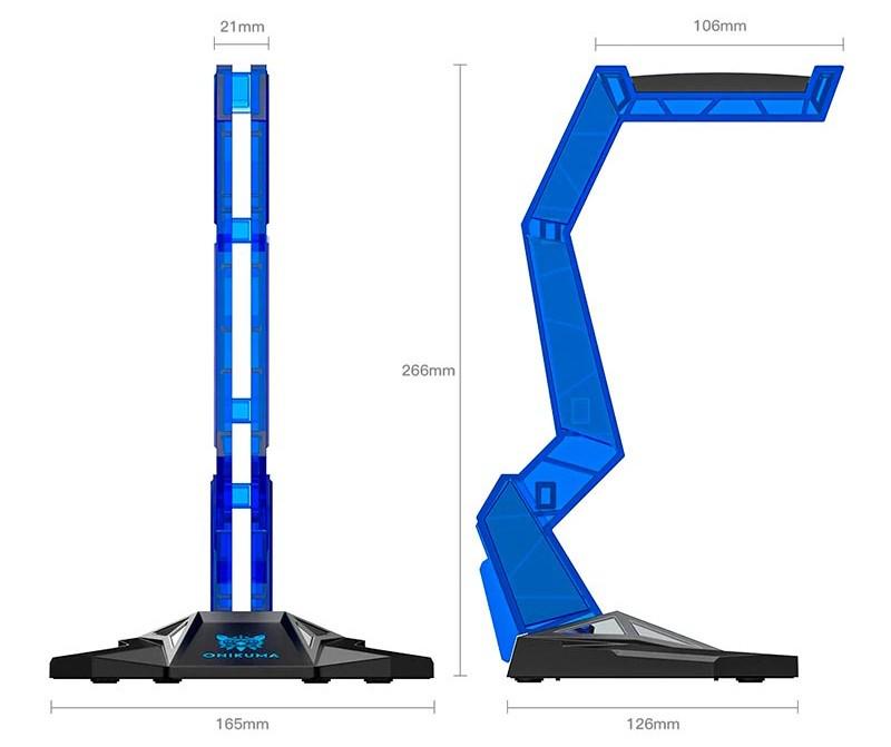 Подставка держатель для наушников Onikuma Headphone Holder ST-3 Синий - фото 6