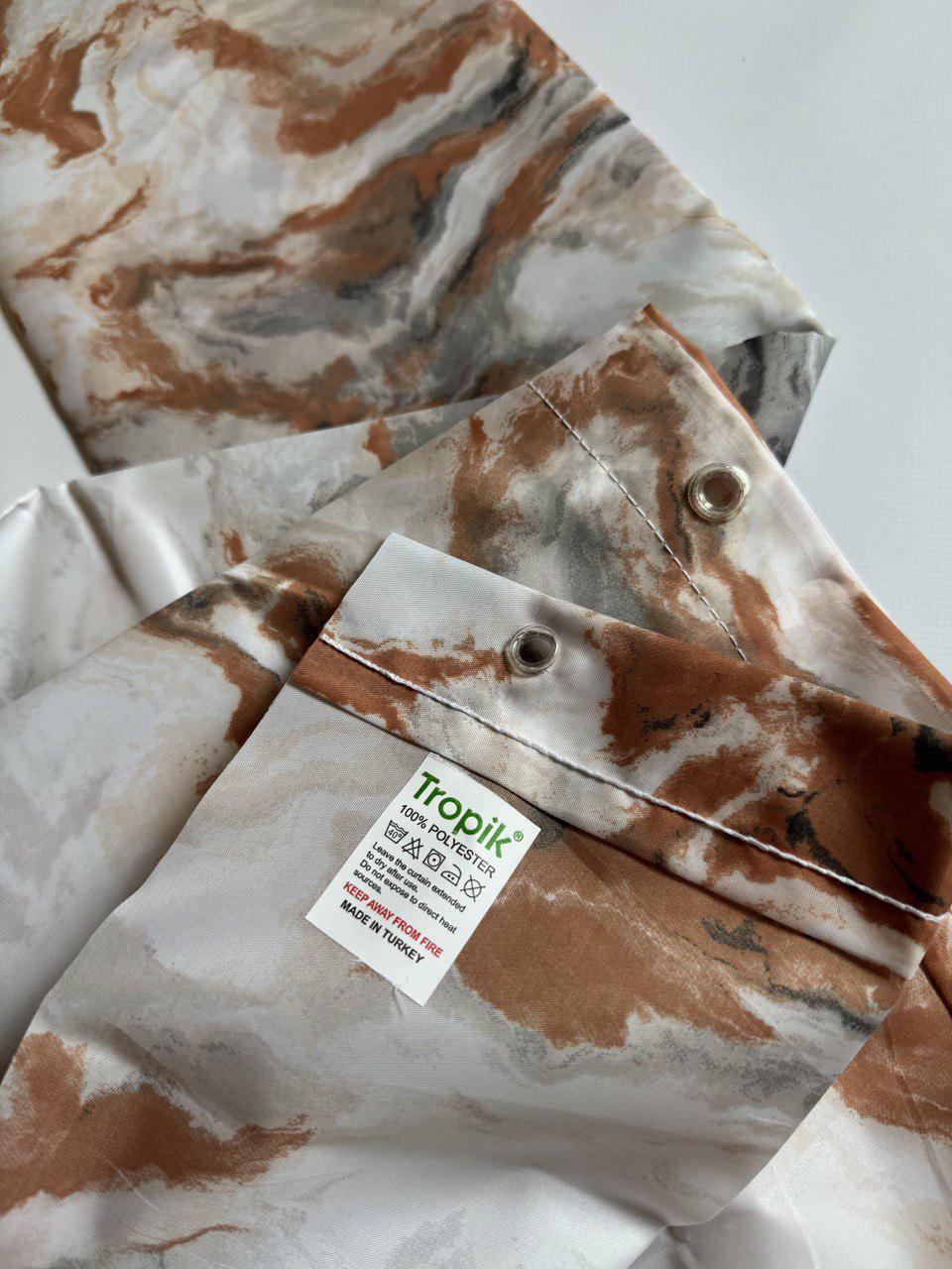 Штора для ванной Tropik BaranGrey узкая 120x200 см (5203/120) - фото 3