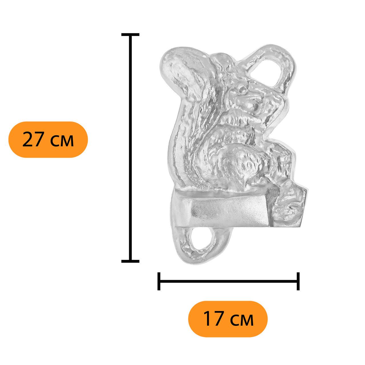 Форма алюминиевая Белочка с орешком 27х17х9 см (1963708776) - фото 7
