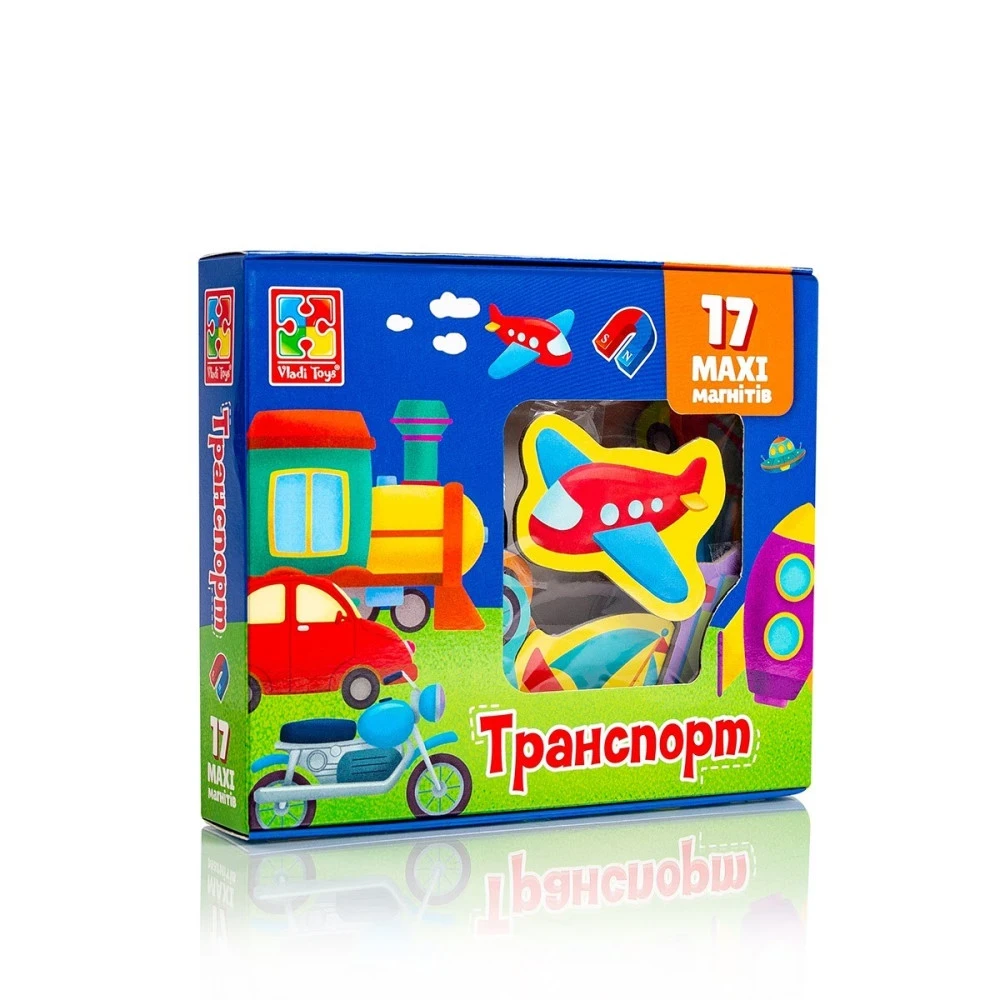 Настільна гра Vladi Toys Набір магнітів Транспорт (VT3106-26)