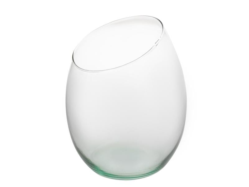 Ваза Lefard Stewart перероблене скло h 20 см d 16,5 см Прозорий (804-076)