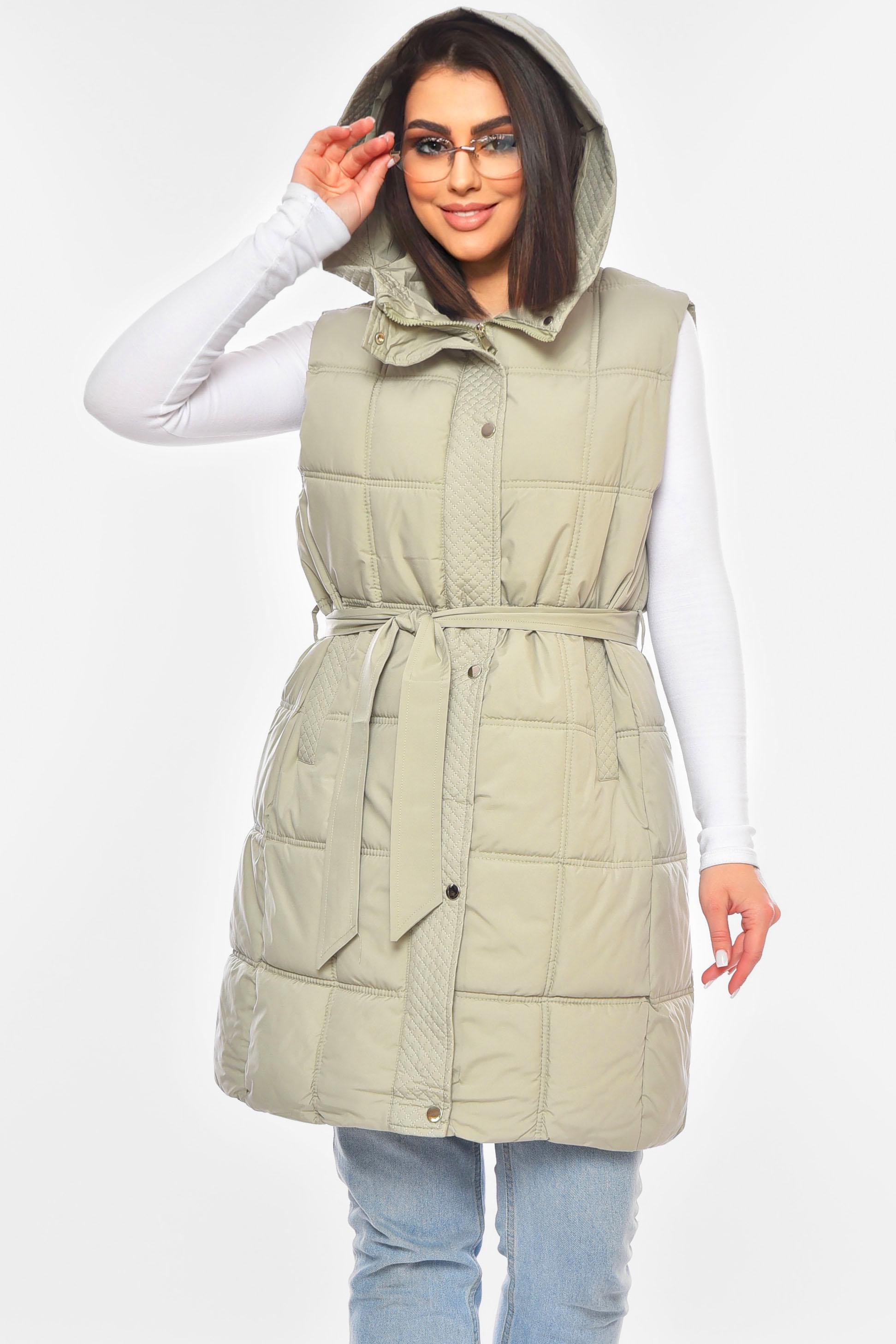 Жилетка жіноча батальна 200313 7XL Оливковий