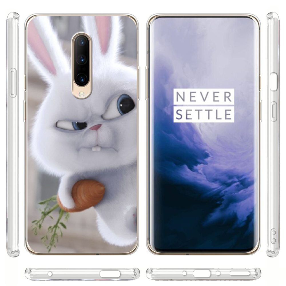 Чохол BoxFace OnePlus 7 Pro Rabbit Snowball Прозорий силікон (37257-up1116-37257) - фото 3