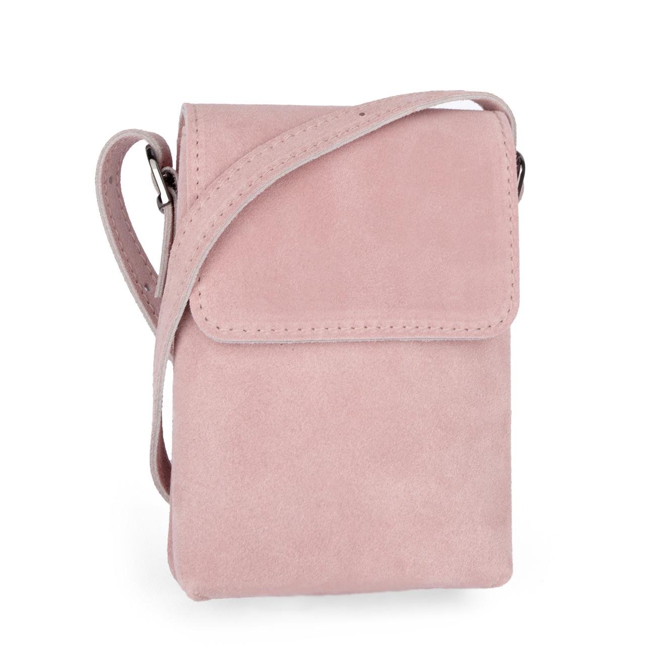Сумка для телефону жіноча замшева Virginia Conti 03804 Пудровий (2629218009) Сумка для телефону жіноча замшева Virginia Conti 03804 Пудровий (2629218009)