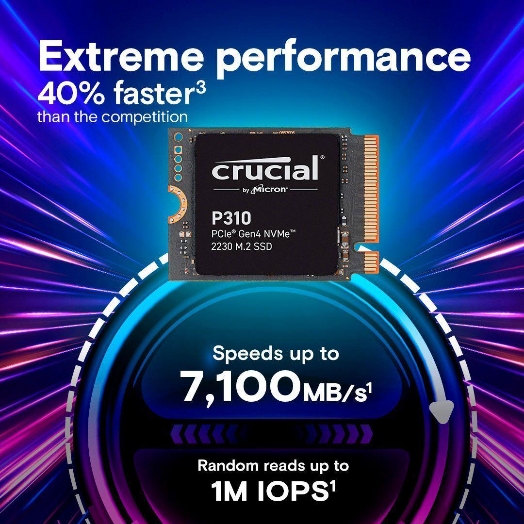 SSD-накопитель Crucial P310 1TB (CT1000P310SSD2) - фото 2 SSD-накопитель Crucial P310 1TB (CT1000P310SSD2) - фото 2