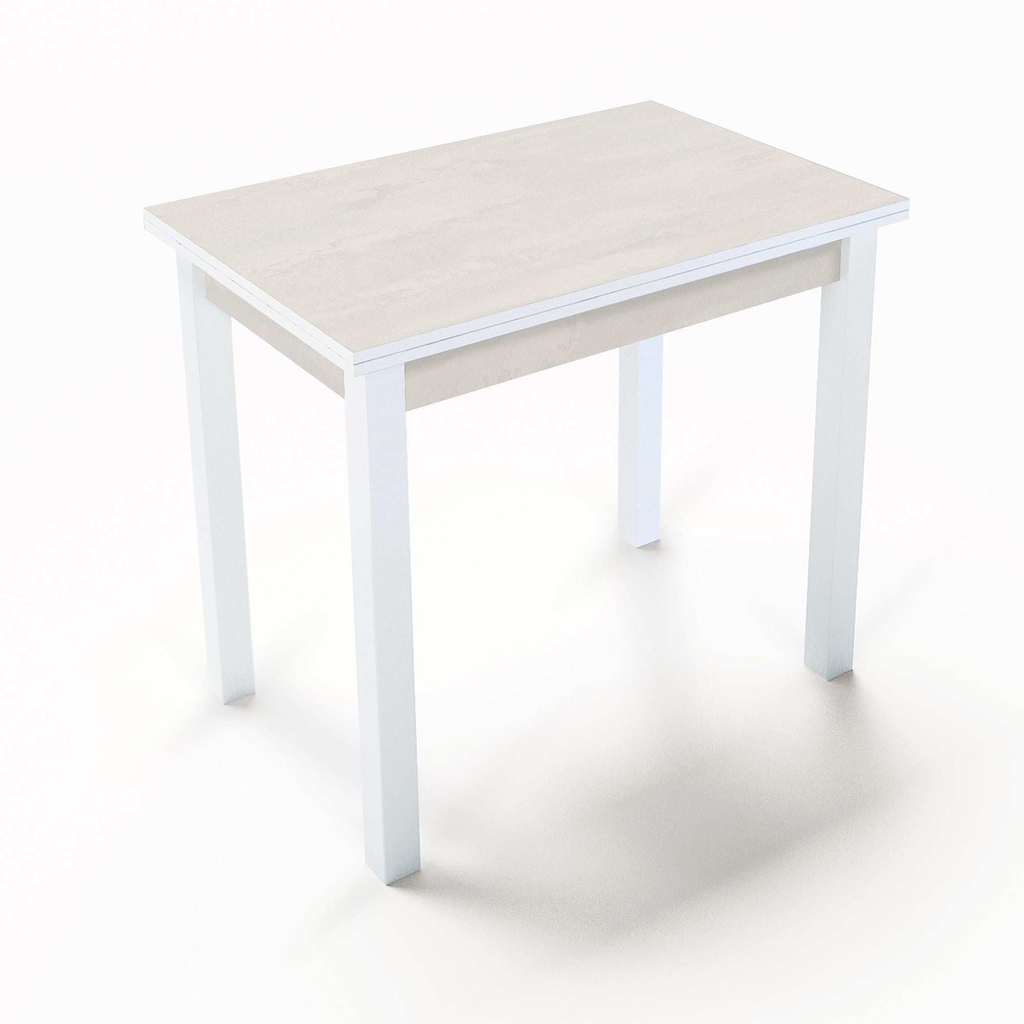 Стол обеденный раскладной Fusion furniture Ажур Белый/Шелковый камень