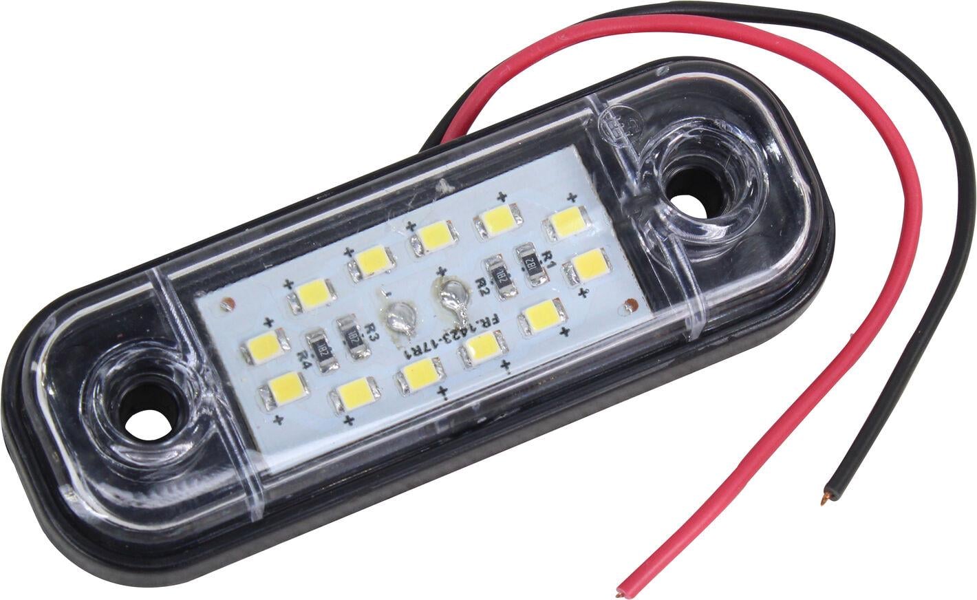 Ліхтар габаритний універсальний Tempest LED 24V прямокутний Білий Ліхтар габаритний універсальний Tempest LED 24V прямокутний Білий