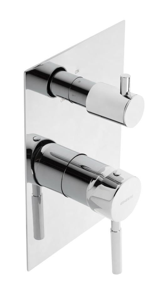 Змішувач для ванни та душу GENEBRE Tau 3way 65118 18 45 66 вбудований на 3 зони (19762)