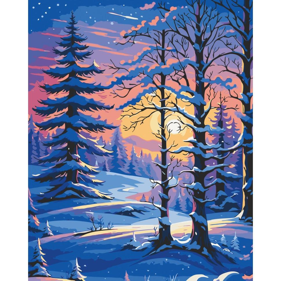 Картина по номерам Ideyka Морозный уют 40x50 см Разноцветный (PM-194-K-1254)