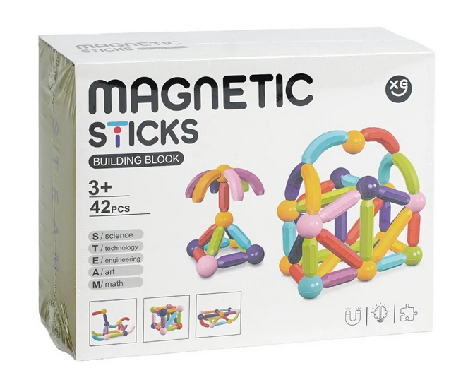 Конструктор магнітний XC-C 22 42 дет. (2456066942)