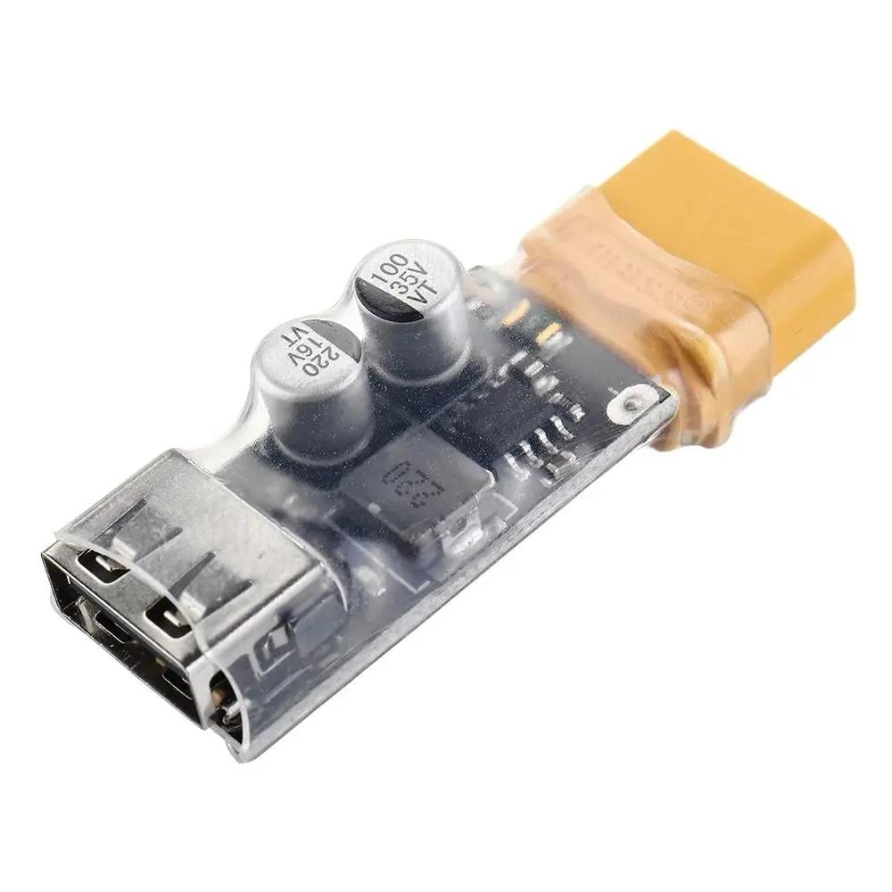 Перетворювач XT60 USB-A/Type-C для FPV АКБ 3-6S швидка зарядка телефонів DC-DC 10,5-32V (00-00030174)