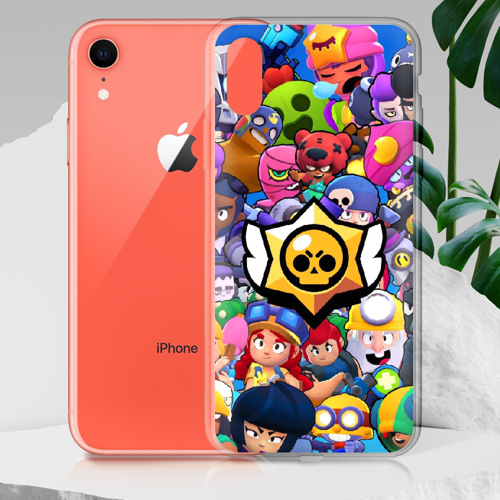 Чохол Boxface iPhone XR Brawl Stars Прозорий силікон (35417-up2389-35417) - фото 2