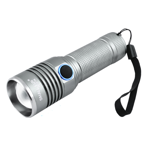 Фонарь ручной Small Sun R843-T6 zoom аккумуляторный Silver (576166)