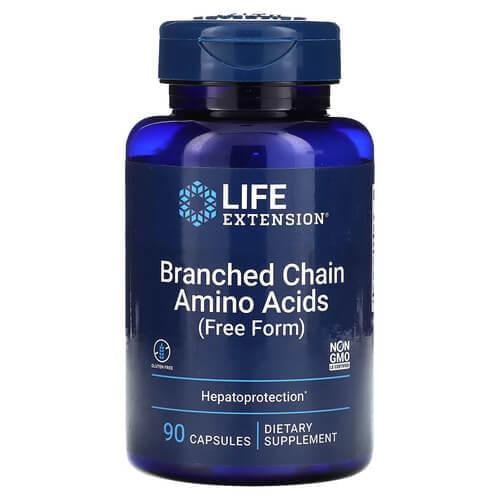 Добавка BCAA Life Extension Branched Chain Amino Acids 90 Capsules (LEX-12539) Добавка BCAA Life Extension Branched Chain Amino Acids 90 Capsules (LEX-12539)