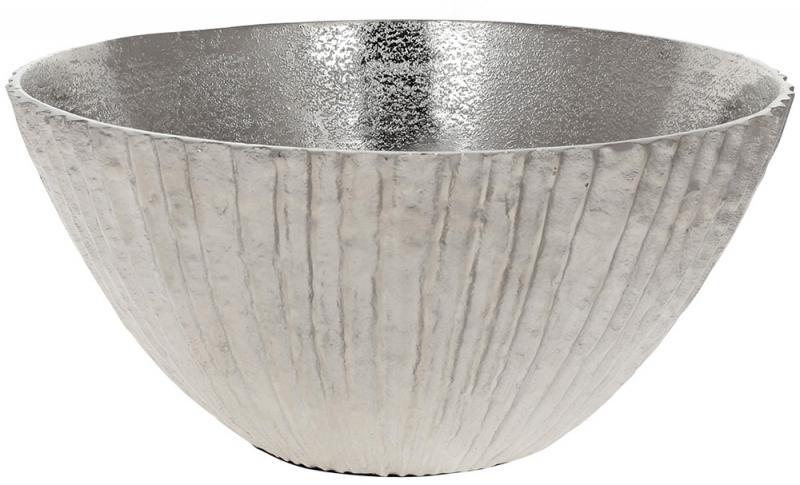 Блюдо декоративное Estet 32х15 см Серебристое (32326466)