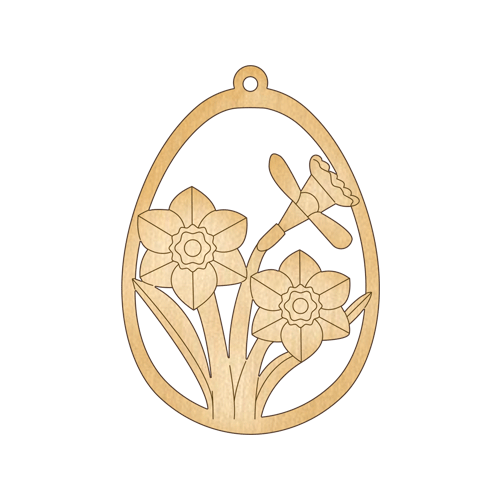 Заготівля з фанери №164 Пасхальне яйце-2 (5879)