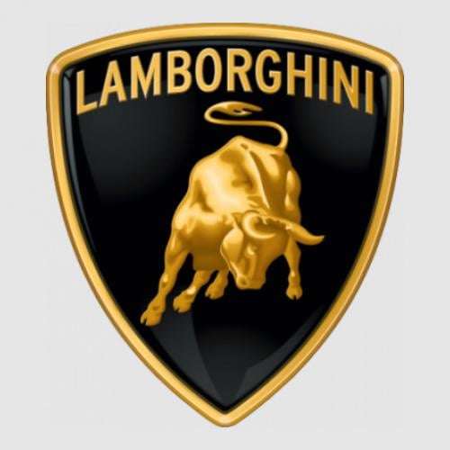 Стикер Lamborghini Logo 48,8x55 см Желтый с черным (21558174)