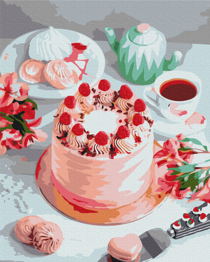 Картина за номерами Brushme Преміум Рожевий десерт 40x50 см (PBS52633) Картина за номерами Brushme Преміум Рожевий десерт 40x50 см (PBS52633)