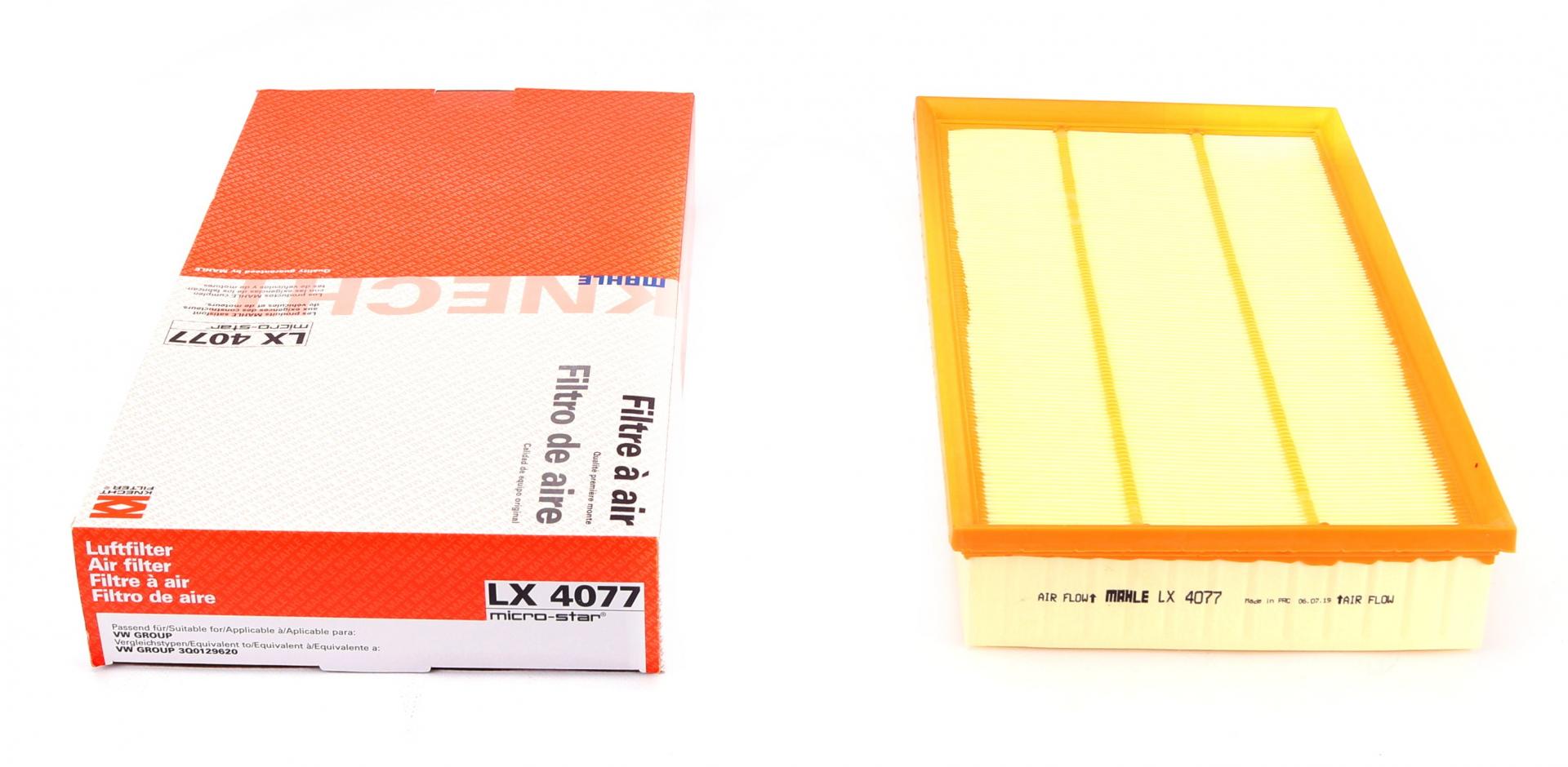 Фильтр воздушный KNECHT для VW Passat 2,0 TDI 14-/Tiguan 2,0 TDI 16- (LX 4077)