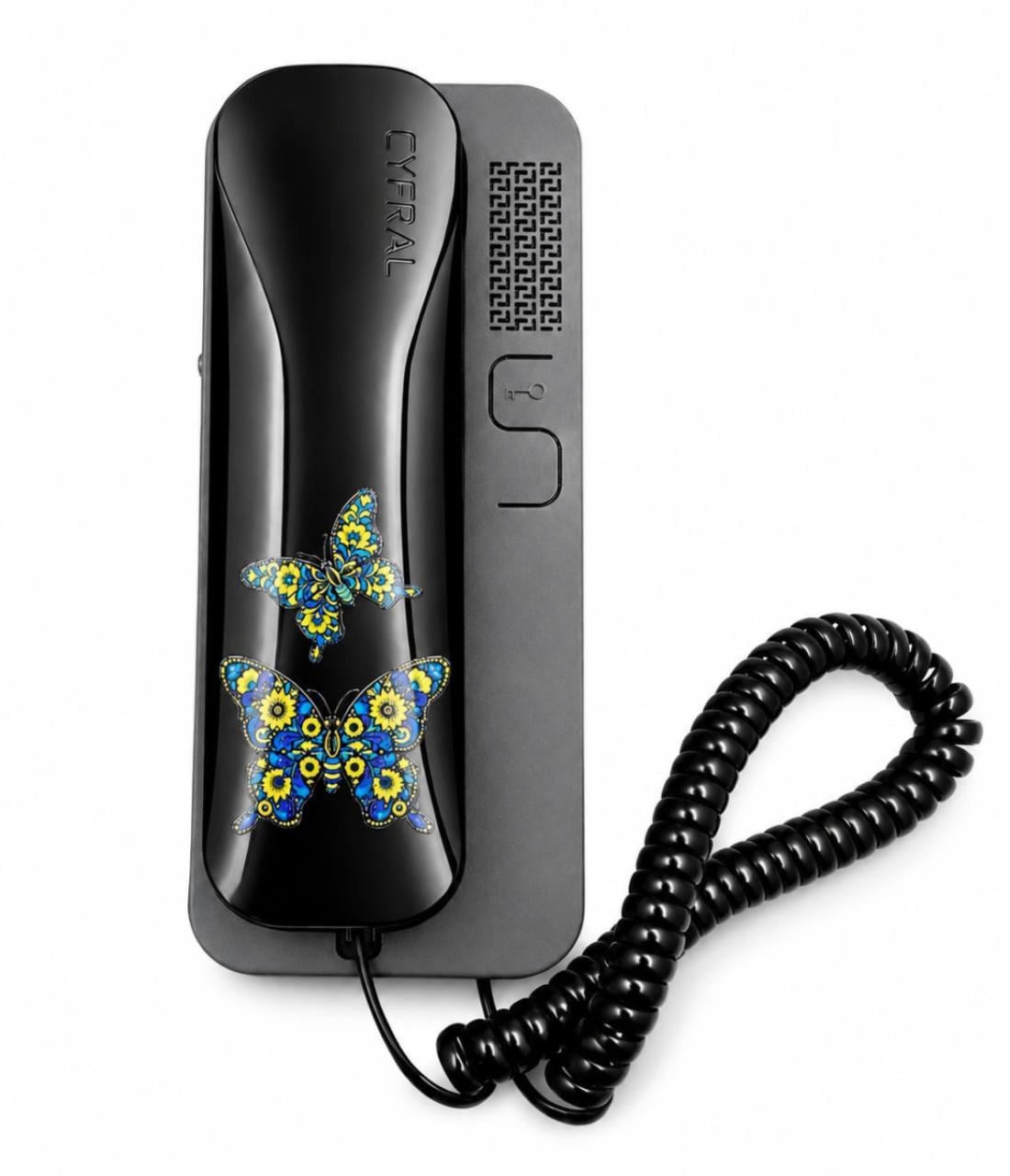 Трубка для домофона Cyfral SMART-U Butterfly глянцевая Черно-серый (36303887) Трубка для домофона Cyfral SMART-U Butterfly глянцевая Черно-серый (36303887)