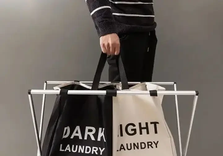 Кошик для білизни з двома відділеннями універсальний - фото 3