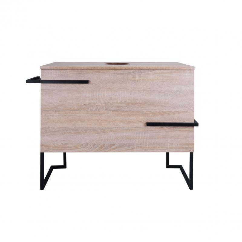 Тумба напольная Q-tap Taurus 800х616х437 Whitish oak со столешницей QT2480TNT803WO (13801)