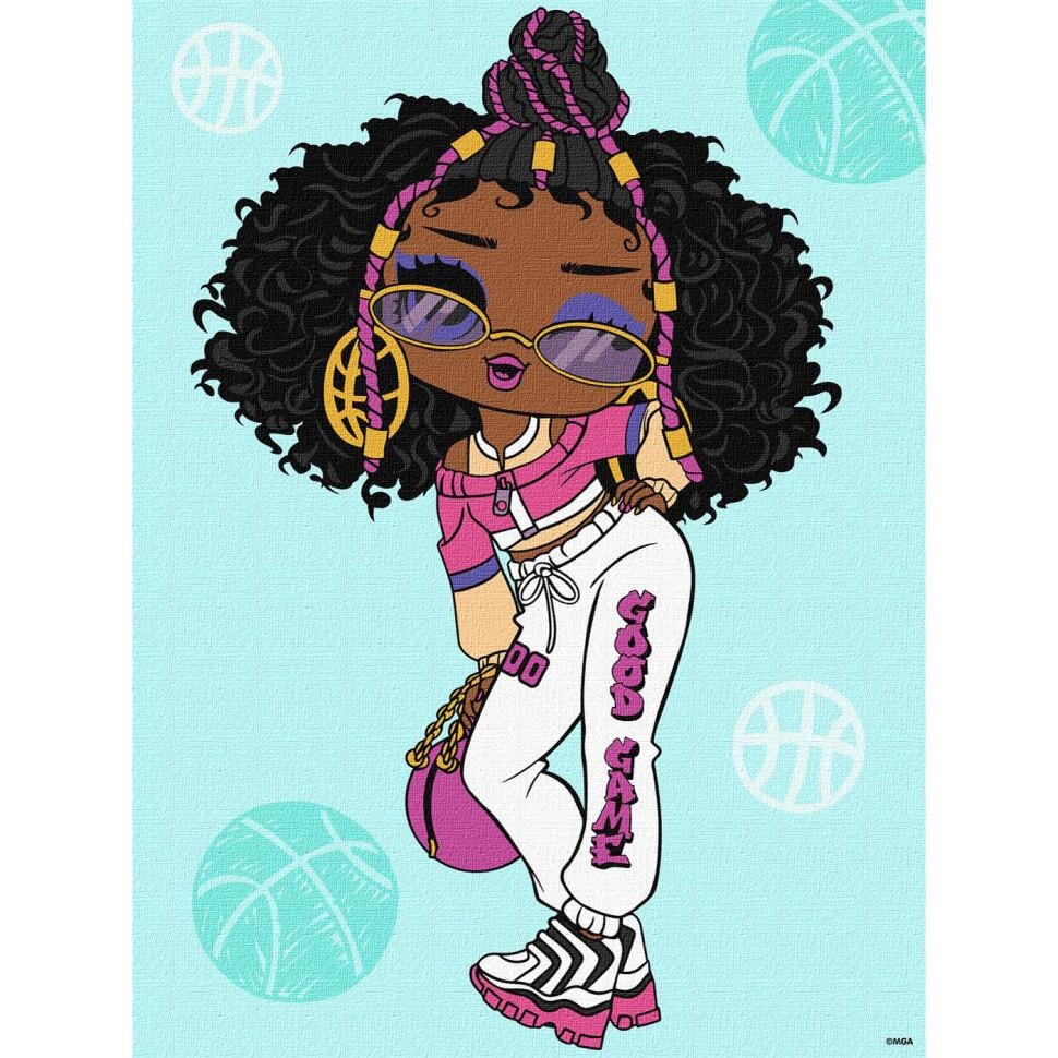 Картина по номерам Ideyka Tweens Hoops Cutie 30х40 см (KHO6285)