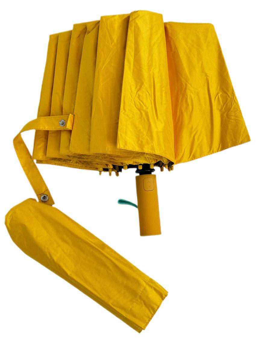 Зонтик женский автоматический SKS 12 спиц антивитер Желтый (6165) - фото 3 Зонтик женский автоматический SKS 12 спиц антивитер Желтый (6165) - фото 3