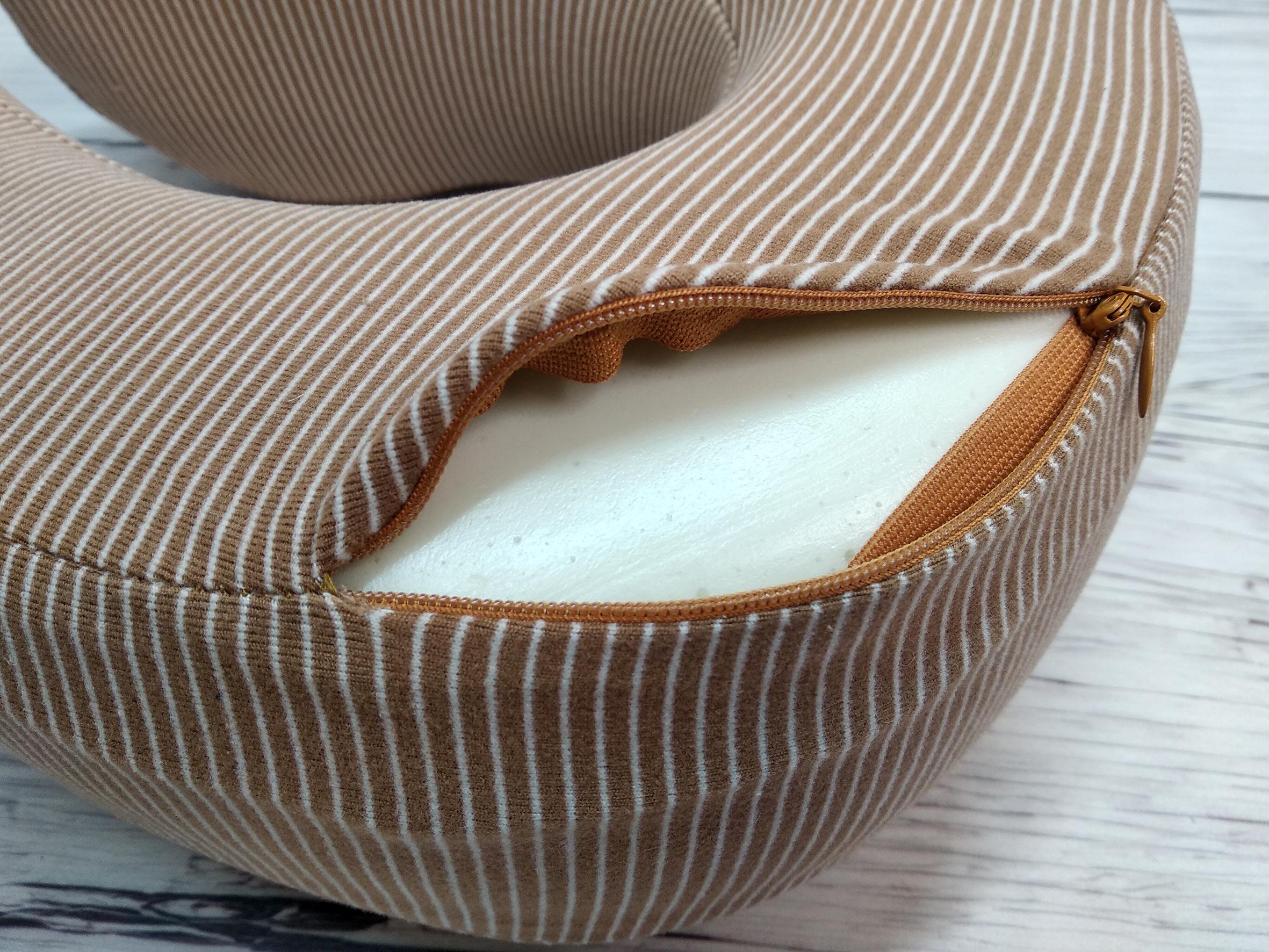 Подушка для путешествий Malloory Home 28х30 см Бежевый - фото 3 Подушка для путешествий Malloory Home 28х30 см Бежевый - фото 3