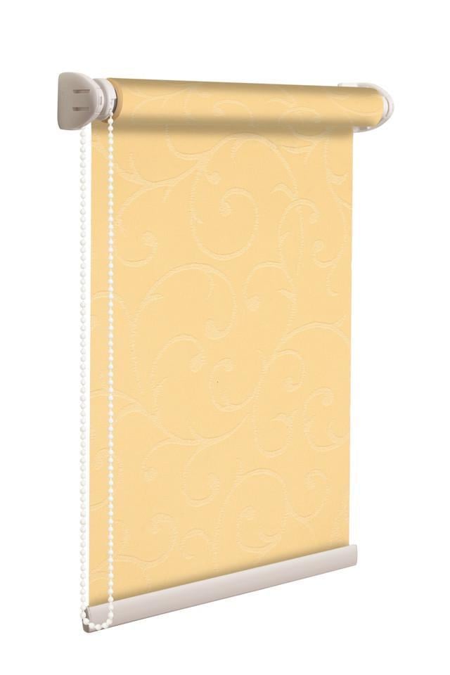 Рулонная штора NewTex Акант LUX 90х165 см Абрикосовый (2170)