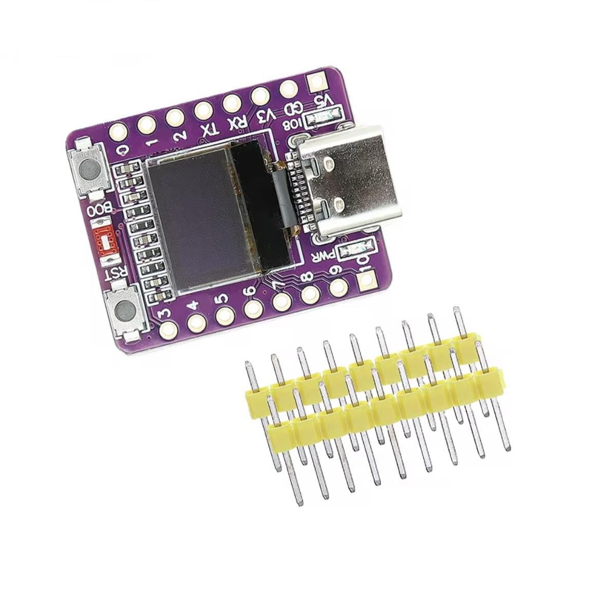 Плата розробки TENSTAR ROBOT ESP32-C3 OLED Wi-Fi+Bluetooth модуль для IoT/Arduino/Smart Home (00-00026988)