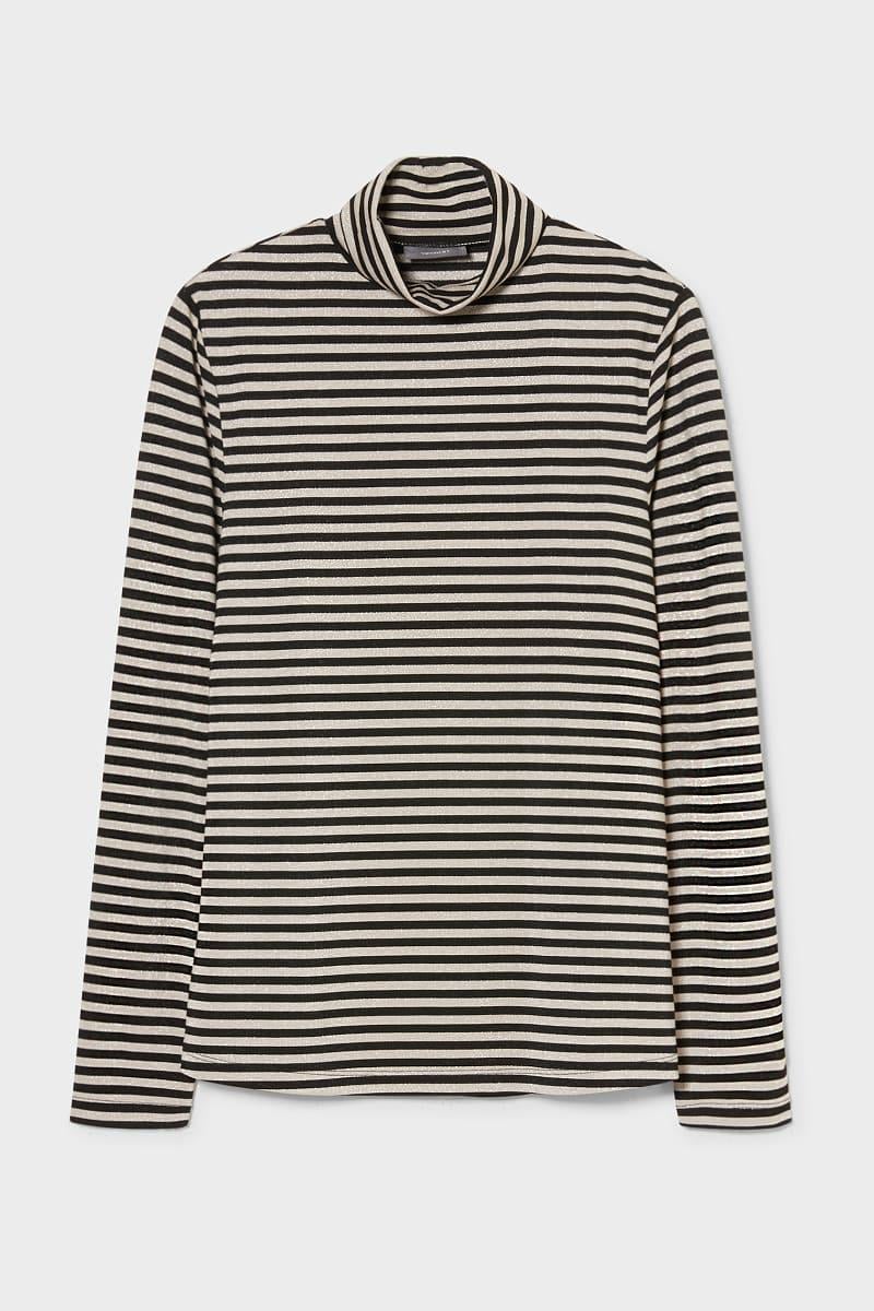 Гольф C&A смужка M Чорно-бежевий (730092130712)