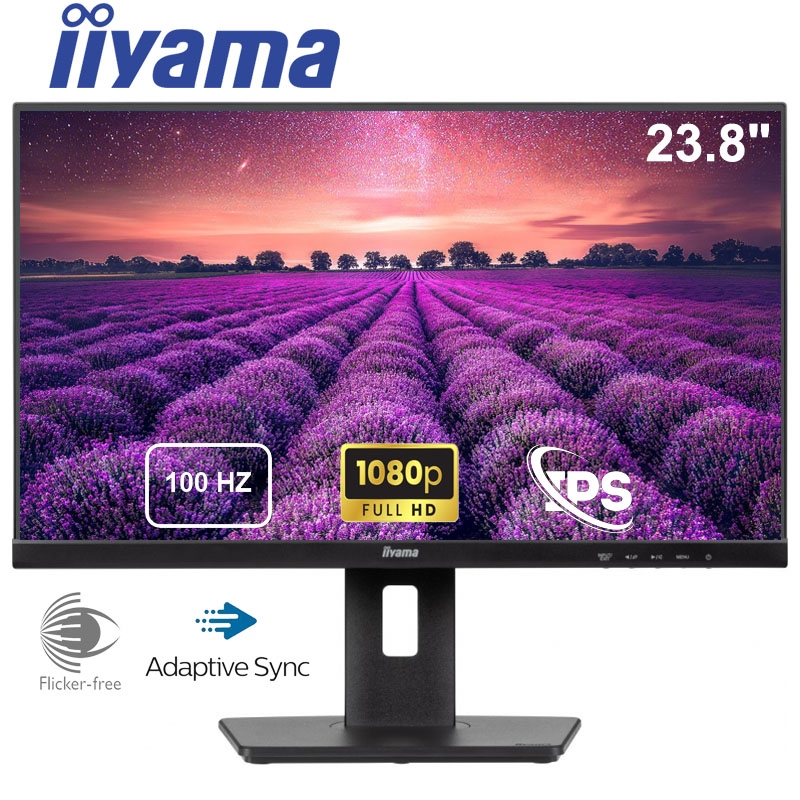 Монітор безрамковий iiyama XUB2493HS-B6 IPS 1920x1080 Full HD 24" 4W (26832344) - фото 4 Монітор безрамковий iiyama XUB2493HS-B6 IPS 1920x1080 Full HD 24" 4W (26832344) - фото 4