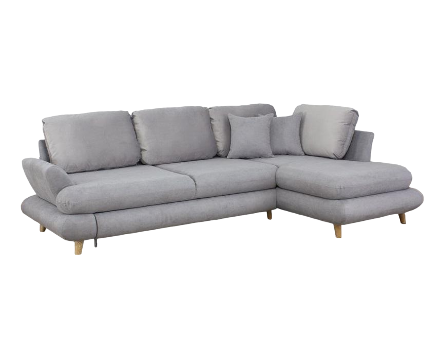Диван угловой раскладной Элегант Benefit 3 Светло-серый (45033)