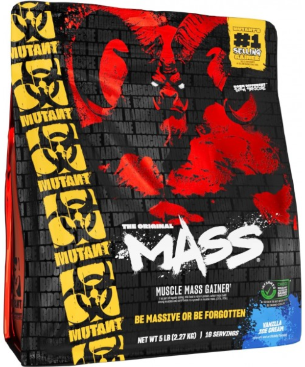 Гейнер Mutant Mass Ванильное мороженое 2270 г