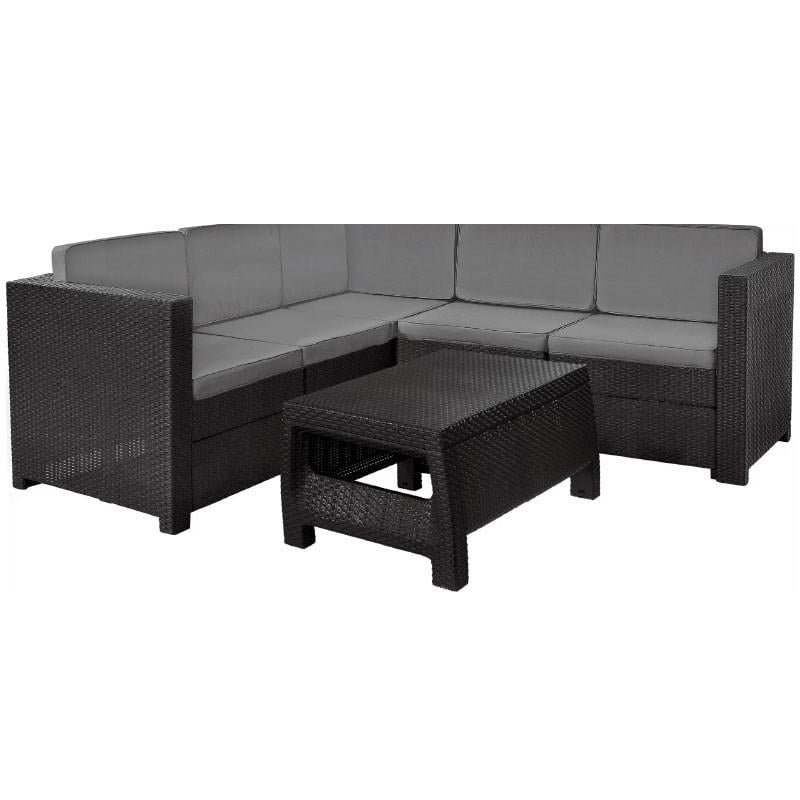 Набір садових меблів Keter Provence Set With Coffee Table Графіт (227778)