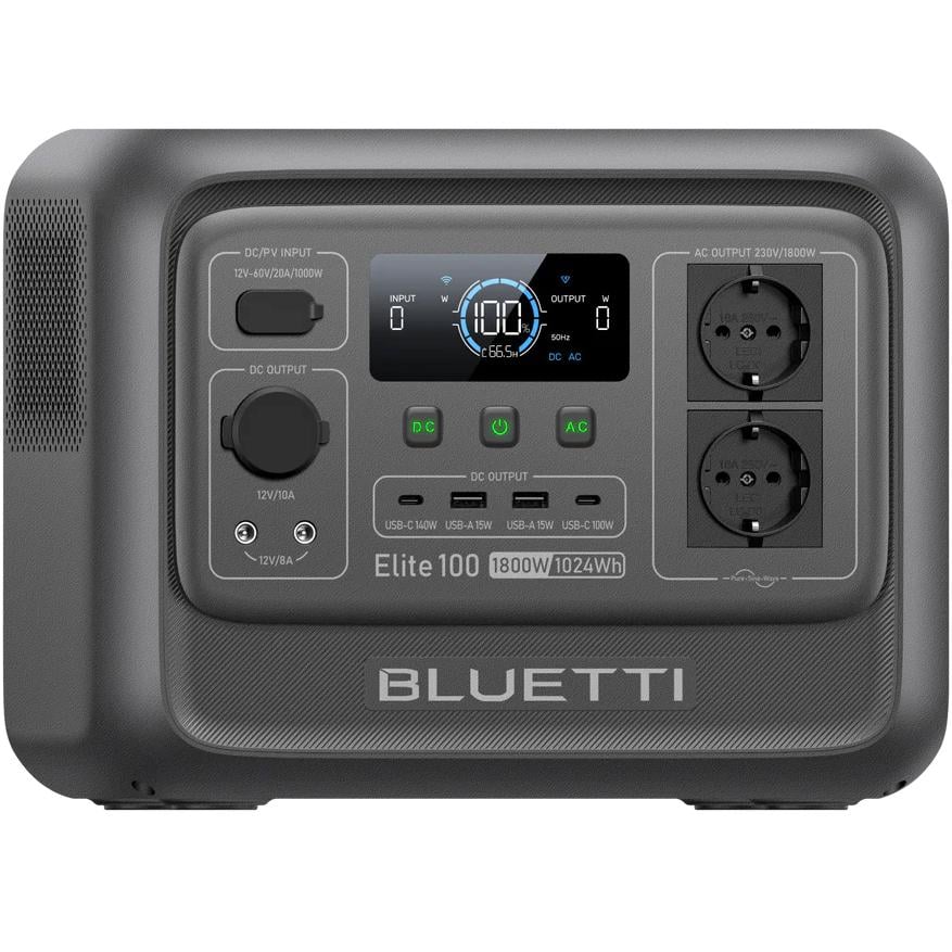 Зарядна станція BLUETTI Elite 100 V2 1024 Вт/год 1800 Вт пік 3600 Вт LiFePO4 UPS 10 мс (0901) Зарядна станція BLUETTI Elite 100 V2 1024 Вт/год 1800 Вт пік 3600 Вт LiFePO4 UPS 10 мс (0901)